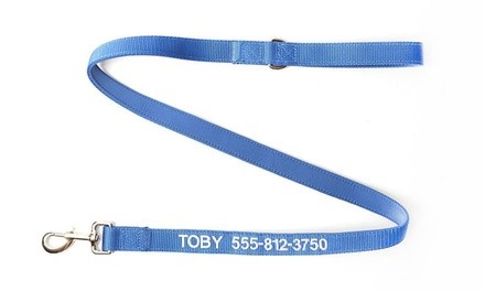 Personalized Dog Leashes From Qualtry (Up to 52% Off). Five Options Available. 