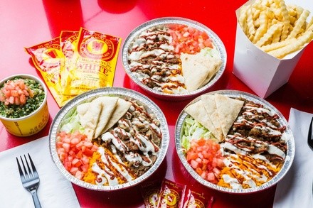 $10 for $15 Towards Halal Food Valid for Takeout and Dine-In if Available at The Halal Guys