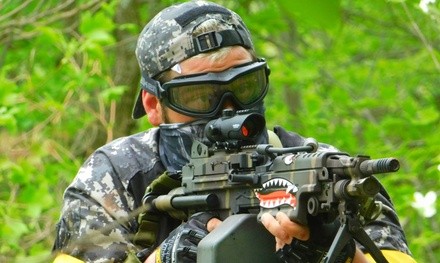 All-Day Play Airsoft Package for One, Two, Four, or Eight with Rental Gear at The Airsoft Den (Up to 47% Off)