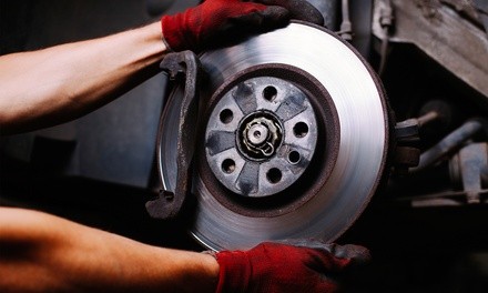 Brake Inspection with Front or Rear Brake Pad Replacement at Valvoline Express Care (Up to 44% Off)