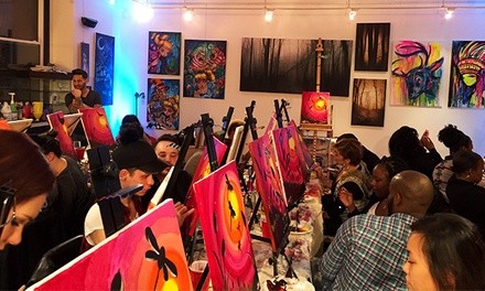 BYOB Paint and Sip Night for One or Two at Blackbird Gallery and Art Studio (Up to 50% Off)