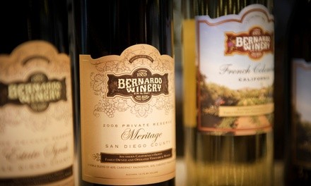 $18 for a Wine Tasting and Two Bernardo Winery Logo Glasses for Two at Bernardo Winery ($36 Value)  