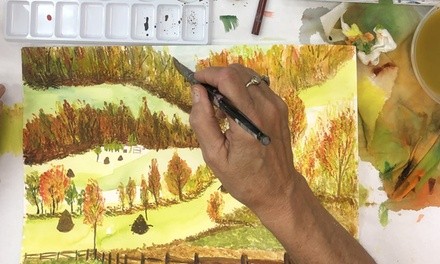 One 60-Minute Virtual Intro to Painting Class for One or Two from Prima Materia Art Institute (Up to 50% Off)