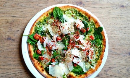 $15 Toward Food and Drink or One-Topping Pizza w/ Chicken Wings at The Brooklyn Pizzeria (Up to 30% Off)