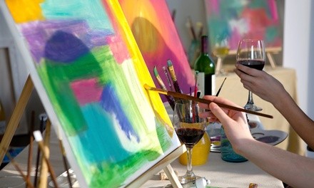 Paint Party Admission for One, Two, or Four Children or Two or Four Adults at Green Art Therapy (Up to 46% Off)
