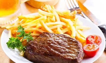 Steakhouse Food and Drinks for Two or Four People or More at Steer N' Ale (Up to 42% Off)  