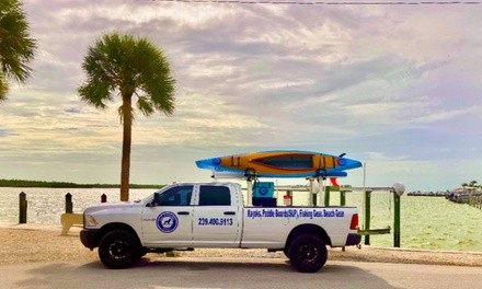 Single, Single Fishing, or Tandem Kayak Renal or Inflatable SUP Rental from SaltyDawg Rentals (Up to 48% Off)