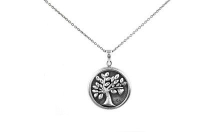 Sterling Silver Family Tree Necklace