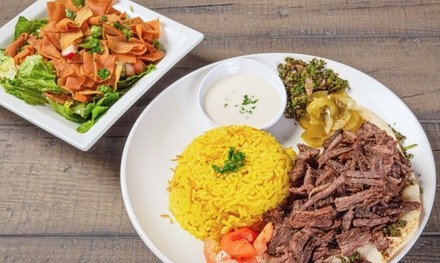 $10 for $15 Toward Mediterranean Food & Drink for Takeout & Dine-In at Magic Lamp Mediterranean Grill