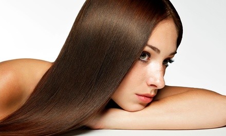 Brazilian 24-Karat Keratin Treatment with Optional Haircut at Hair Bar NYC (Up to 56% Off). Four Locations. 