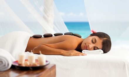 Hot Stone Massage with Aromatherapy and Optional Infrared Sauna Session at The Beach House Spa (Up to 34% Off)