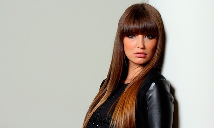 Cut, Blow-Dry, and Style with Optional Single Process Color at Angeli Hair Studio (Up to 58% Off)