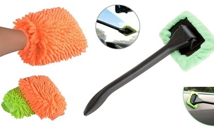 Car Cleaning Brush Set for Interior and Exterior Use (3-Piece)