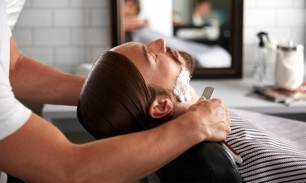 Men's Haircut and Shave with Facial or Powerbermabrasion at Bonita Springs School(Up to 40% Off)