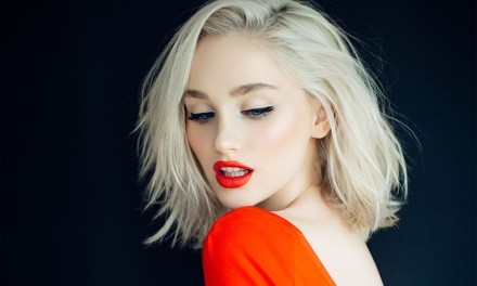 Haircut with Single-Process Color or Full Highlights at Hair Images (Up to 48% Off)