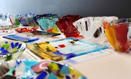 Sip N' Fuse Fused Glass Workshop for One or Two at MoltenWorks  (Up to 22% Off)