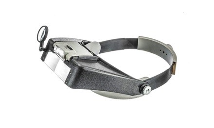 Illuminated Dual Lens Flip-In Head Magnifier