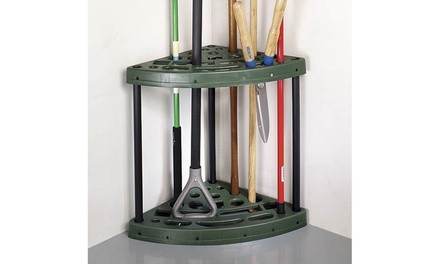 Sto-Away Yard Tool Corner Storage Rack