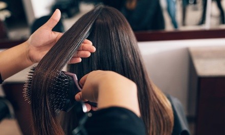 Women's Haircut, Blowdry, and Single Process Color or Keratin Treatment at DB Blow + Dry Bar (Up to 50% Off)