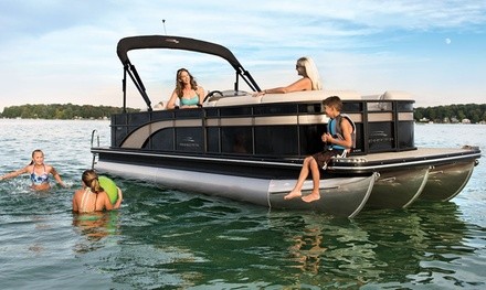 Bennington Triple-Tube Pontoon Boat Rental from Lake Norman Marina (Up to 32% Off). Two Options Available.