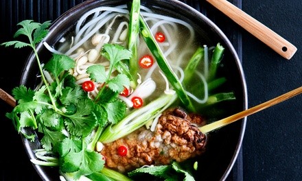 Pho, Fries or Edamame, and Soft Drink or $8 for $10 Toward Food and Drink at Pho Cafe