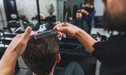 One Men's Haircut with an Optional Beard Dye and Cut or Two Men's Haircuts from Barber Fred (Up to 51% Off)