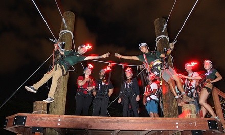 $126 for Three-Hour Night Zipline Tour for One at Coral Crater Adventure Park ($199.99Value)