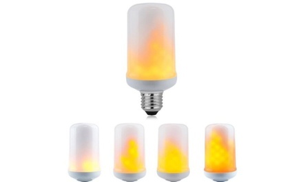 SwissTek 3 Mode LED Flame Light Bulb with Flicker Effect (1- or 2-Pk.)