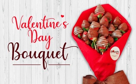 $37.50 for Valentine's Day: Chocolate-Covered Strawberry Bouquet at Chocolate Bash ($49.50 Value)