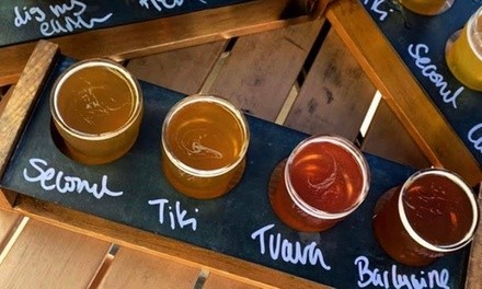 Flight and Growler with Fill for One, Two, or Four at Huntington Beach Tap Room And Kitchen (Up to 49% Off)