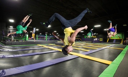 One 60-Minute Jump Pass Valid Monday–Thursday or Any Day at Get Air Trampoline Park (Up to 25% Off)