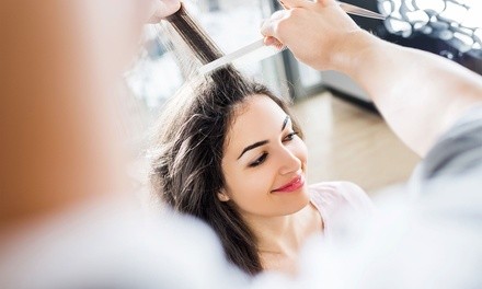 Haircut and Style with Blow-Dry and More at Hair by Jessica Aguirre (Up to 62% Off). Three Options Available.