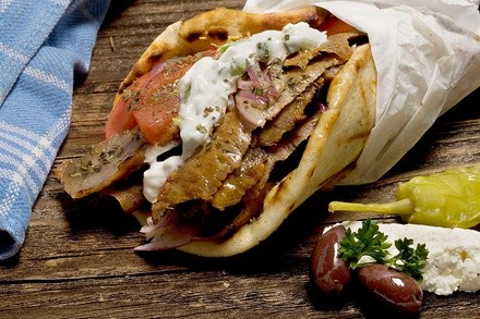 One or Three Gyros, Wraps, or Bowls at Maverick Grille (Up to 9% Off)