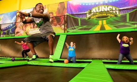 90-Minute Jump Pass for Two or Supreme or Epic Fun Package for One at Launch Trampoline Park (Up to 36% Off)