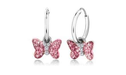 Crystal butterfly Drop Earrings