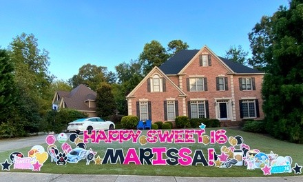 Occasional Yard Sign Rental from Sign Greeters Space Coast (Up to 30% Off). Two Options Available.