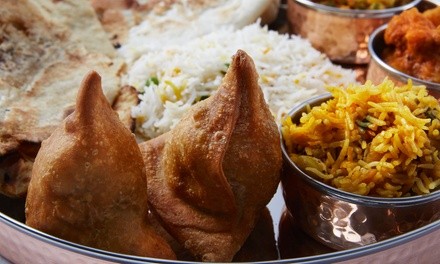 Food and Drink at Gourmet India, Takeout and Dine-In if Available (Up to 20% Off). Two Options Available.