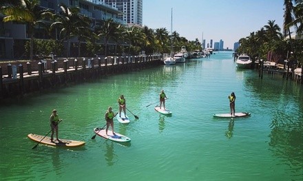 One- or Two-Hour Paddleboard Rental and Instruction for One, Two, or Four from TKS Miami (Up to 66% Off)