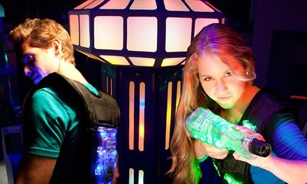 Two Games of Laser Tag for Two or Four or Birthday Party Package for Eight at Lazer Blaze (Up to 38% Off)