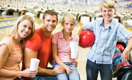 Two Games of Bowling for Four or Eight with Pitchers of Soda and Pizza  at Lighthouse Lanes (Up to 53% Off)