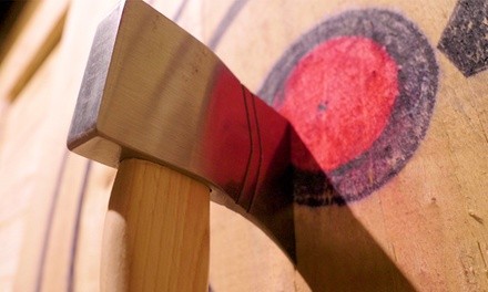 One- or Two-Hour Axe-Throwing Session at Viking Axe Throwing (Up to 26% Off). 12 Options Available.