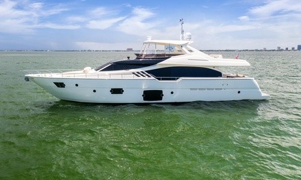 Four-Hour Captained Yacht Rental on the Ferretti 90' or Van Dutch 55' from Yacht Kings Charters (Up to 26% Off)