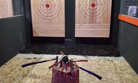 60-Minute Axe-Throwing Session for Two or Four at Axe Zone Throwing Lounge (Up to 35% Off)