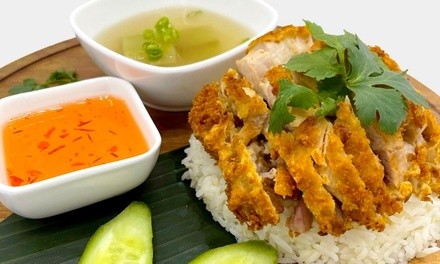 $10 for $15 Toward Thai Food for Takeout or Dine-In (When Available) at Thai Chicken Rice