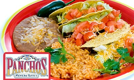 $9.12 for $14 Toward All-You-Can-Eat Adult Buffet and Drinks for Two or More at Panchos Mexican Buffet