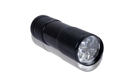 Compact 9-LED Flashlight with Key Ring Attachment