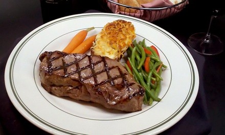 Gourmet Steakhouse Lunch or Dinner at Gulliver's Prime Ribs of Beef (Up to 46% Off). Two Options Available.