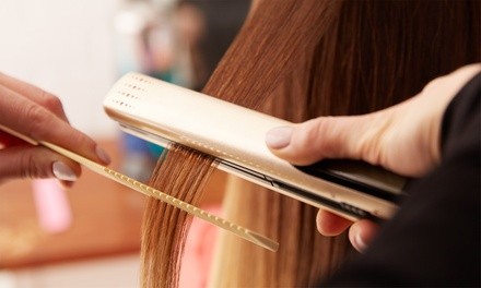 Haircut and Deep Conditioning Treatment, Partial Highlights, or Brazilian Blowout at Stilo Salon (Up to 43% Off)