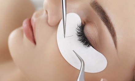 Half or Full Set of Silk or Mink Eyelash Extensions (Up to 62% Off) 