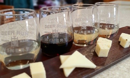 Wine and Cheese Flight for One, Two, Four, or Six at Deer Run Winery (Up to 49% Off)